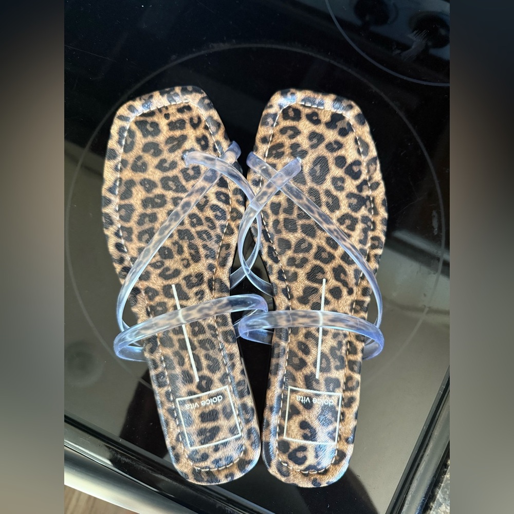 Dolce vita leopard sandals